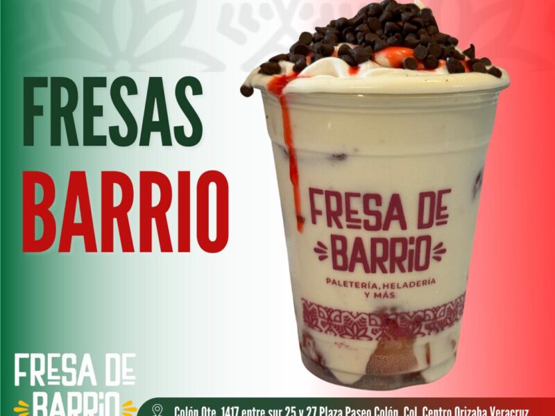 Fresa de Barrio - Fresas con Crema, Paletería y Heladería